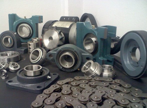 Bearings, Chains, Sprockets, Electric Motors