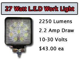 27 Watt L.Ee.D. Work Light